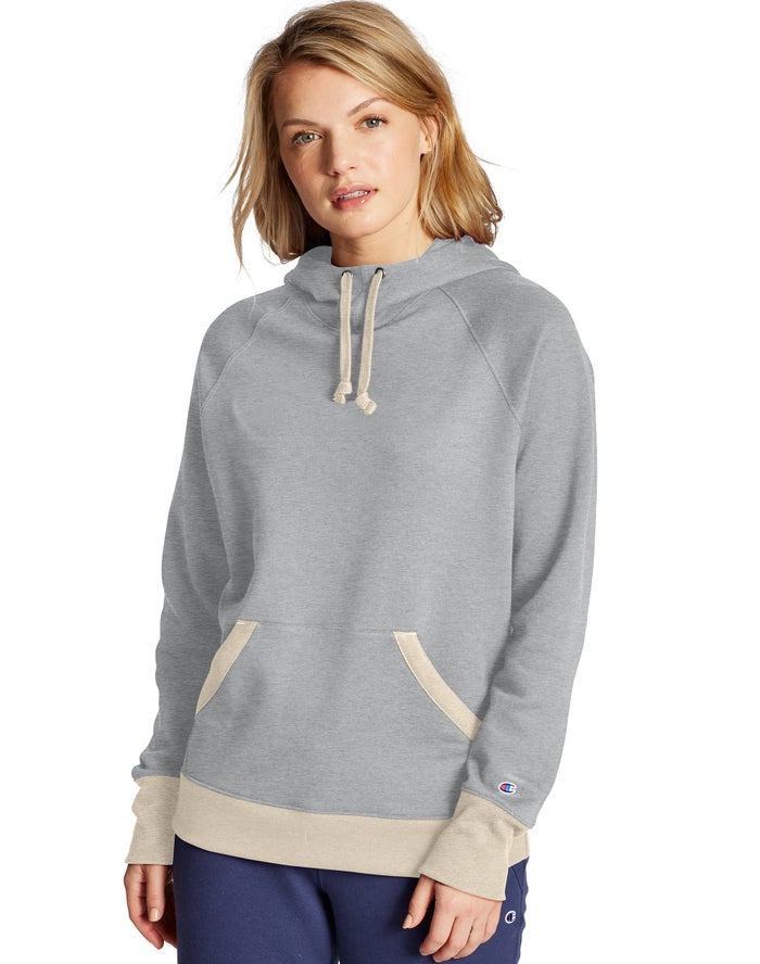 Sudadera Con Capucha Champion Mujer - Powerblend ( Gris ) 6759043-RB